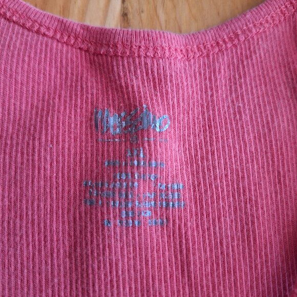 Mossimo Coral Ribbed Tank Top - Picture 3 of 3